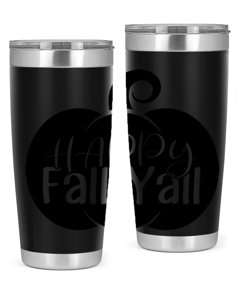 happy fall yall 235#- fall- Tumbler