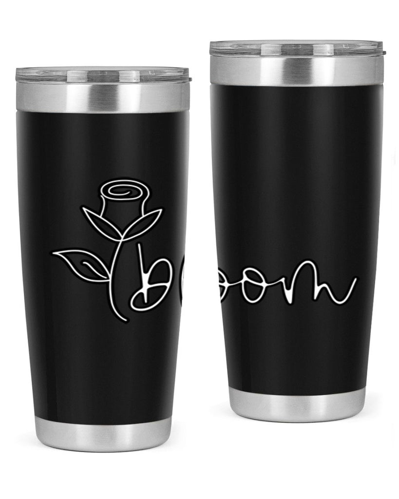 rosebud bloom outline399#- spring- Tumbler