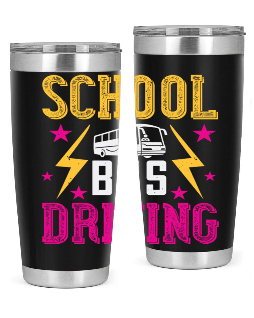 school bus driving Style 17#- bus driver- tumbler
