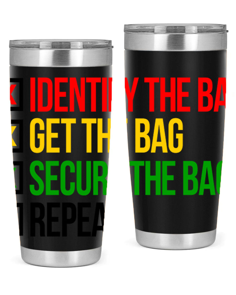 secure the bag 38#- black words phrases- Cotton Tank