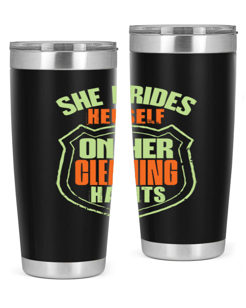 she prides hereself on her cleaning habits Style 15#- cleaner- tumbler