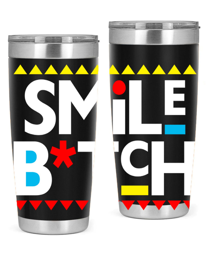 smile bitch 30#- black words phrases- Cotton Tank