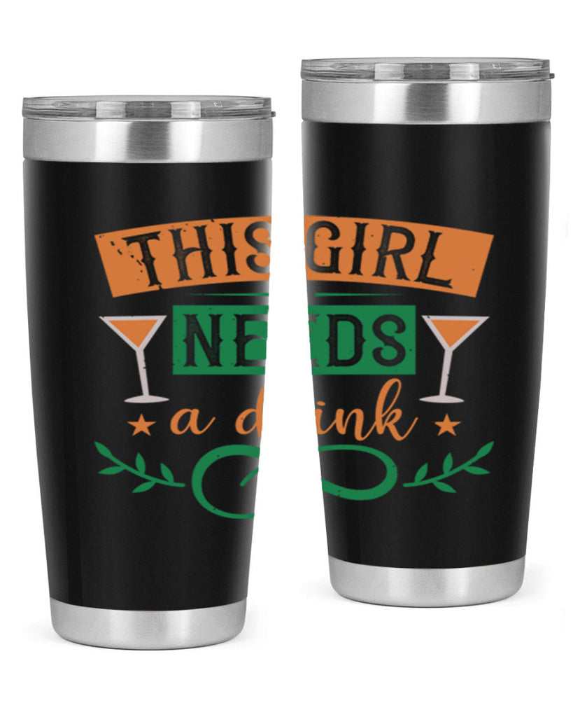 this girl needs a drink 36#- mardi gras- Tumbler