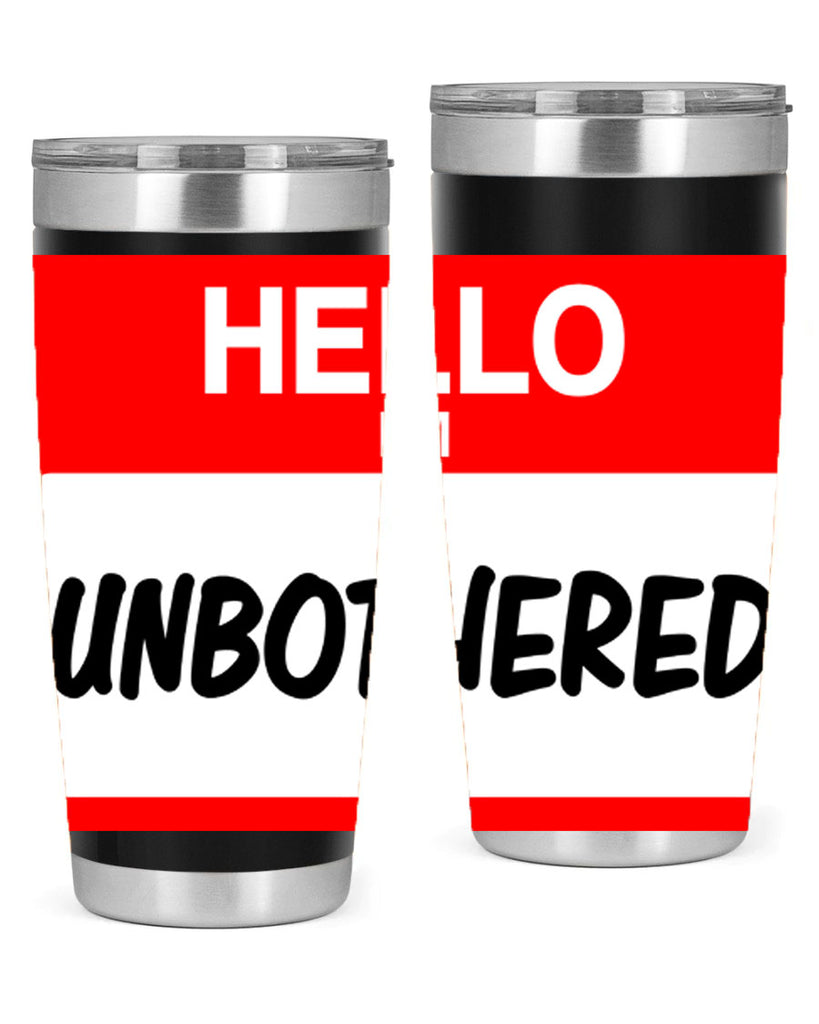 unbothered 14#- black words phrases- Cotton Tank