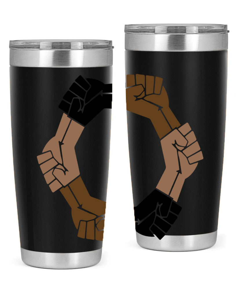 united black power fists 13#- black words phrases- Cotton Tank