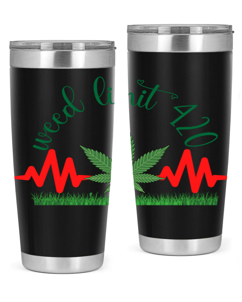 weed limit 420 cannabis hearbeat 291#- marijuana- Tumbler