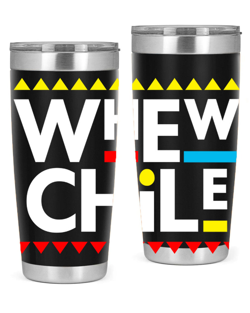 whew chile 11#- black words phrases- Cotton Tank