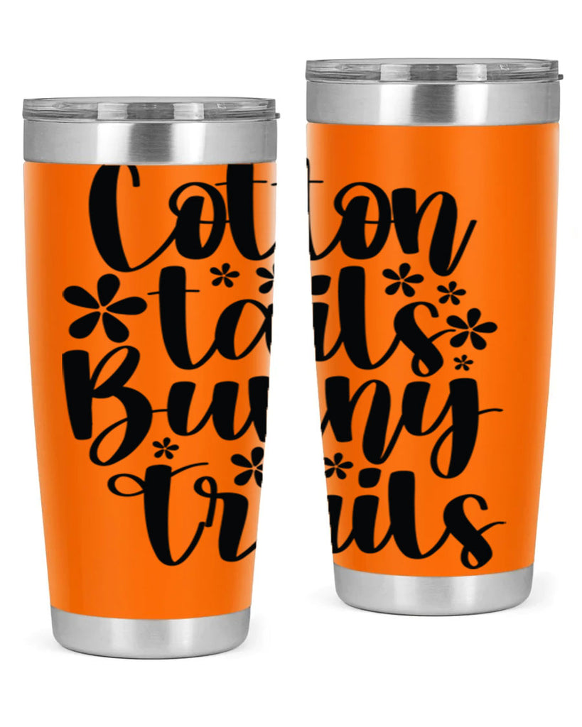 Cotton tails bunny trails  113#- spring- Tumbler
