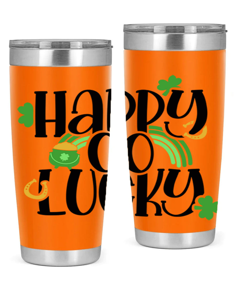 Happy Go Lucky Style 96#- St Patricks Day- Tumbler