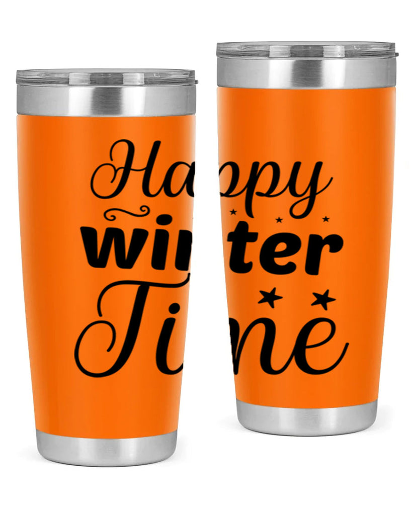 Happy Winter Time 133#- winter- Tumbler