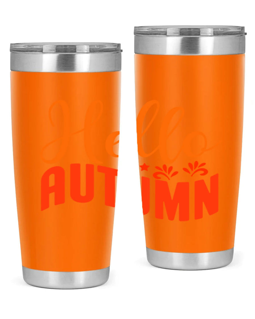 Hello Autumn Design 268#- fall- Tumbler