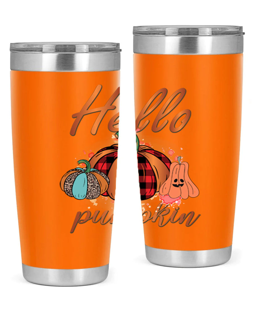Hello Pumpkin 284#- fall- Tumbler