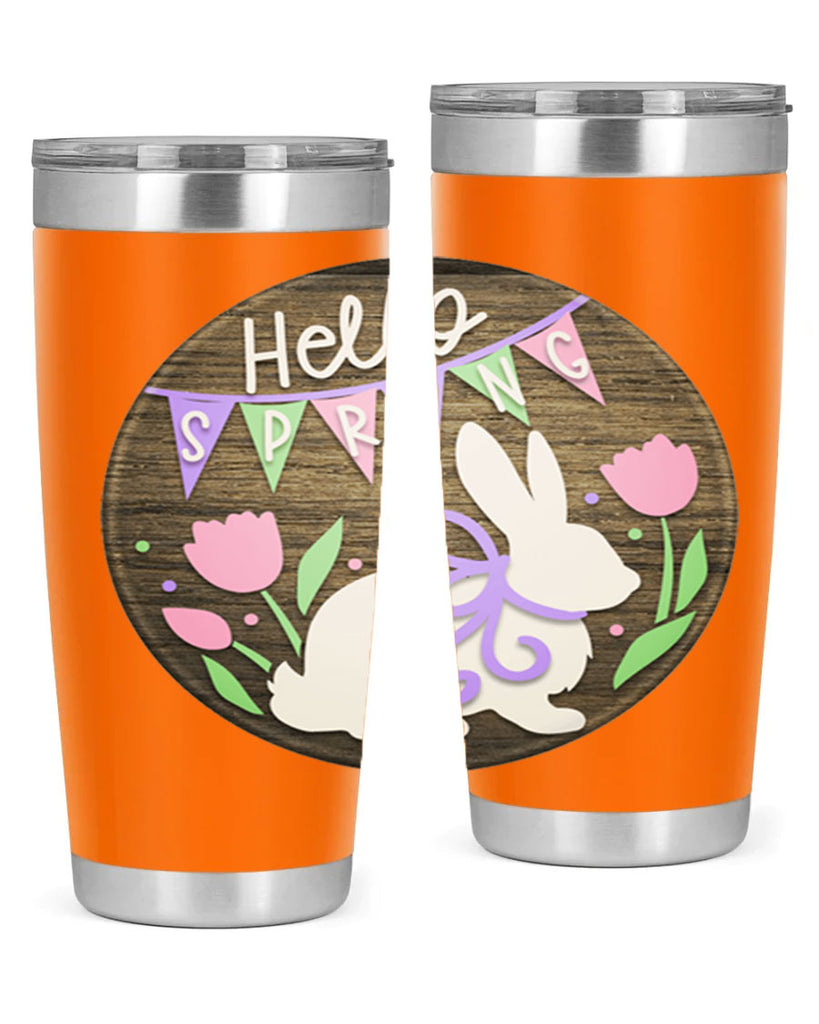 Hello spring bunny Mockup190#- spring- Tumbler