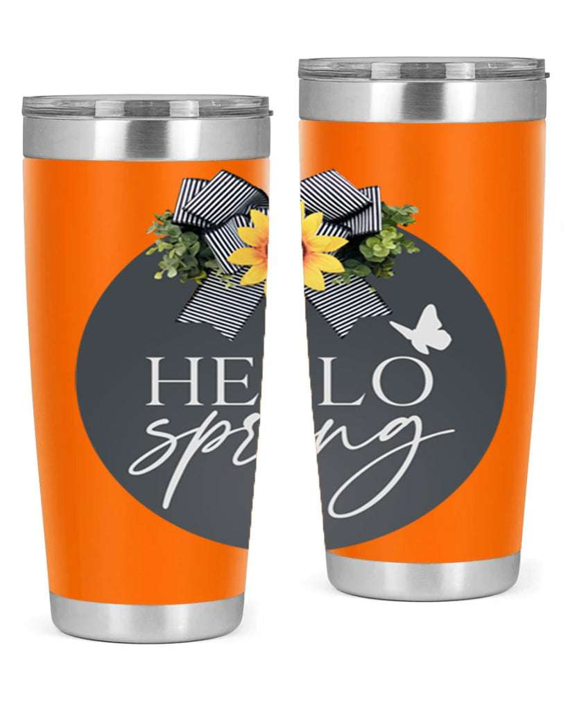 Hello spring butterfly Mockup194#- spring- Tumbler