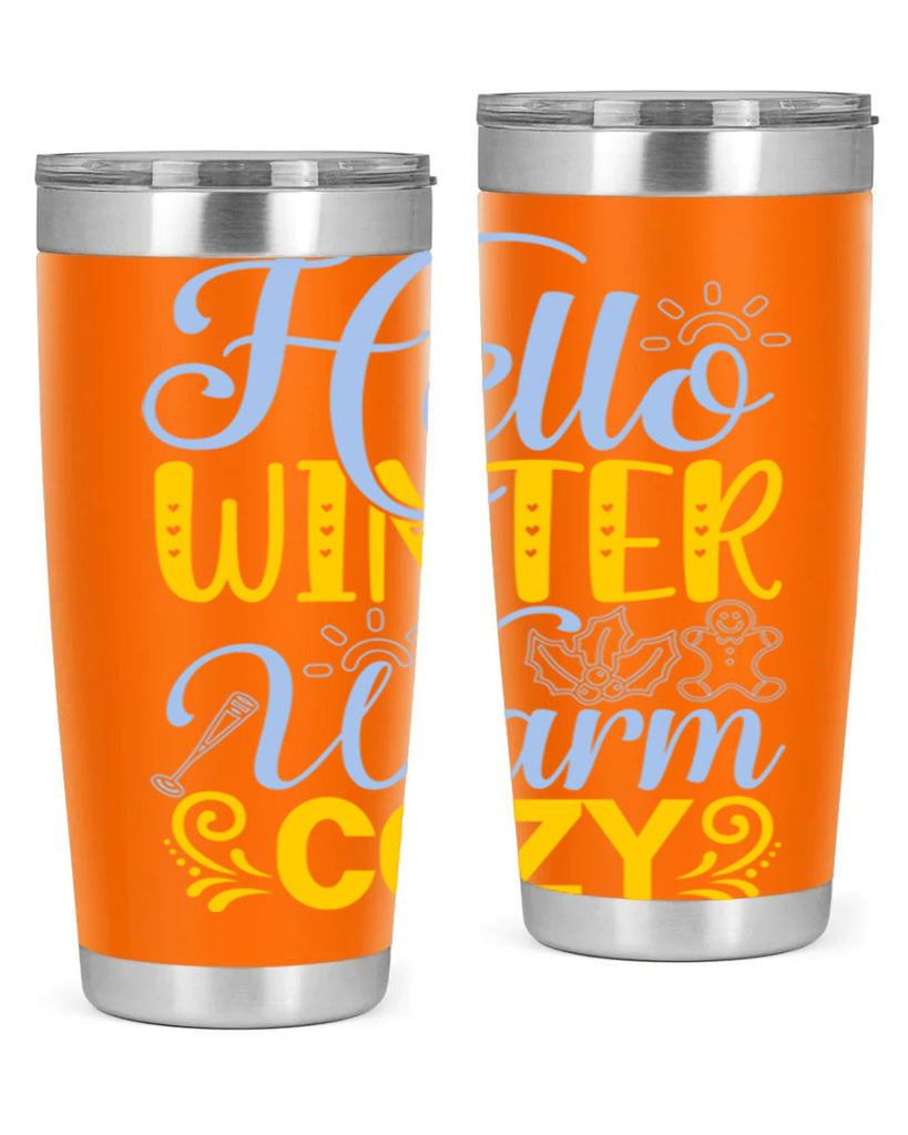 Hello winter warm cozy166#- winter- Tumbler