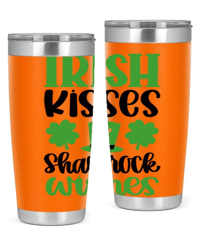 Irish Kisses Shamrock Wishes Style 81#- St Patricks Day- Tumbler
