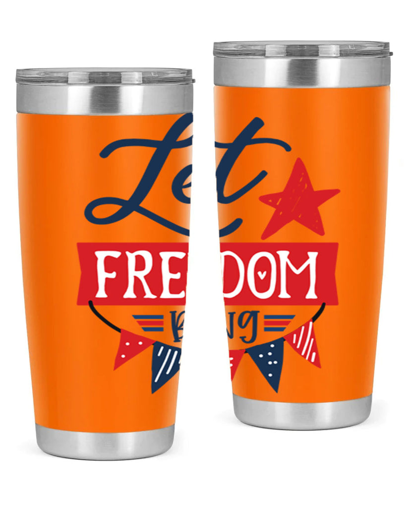 Let freedom bling Style 78#- Fourt Of July- Tumbler