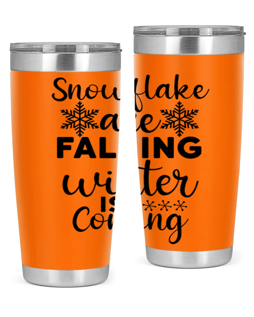 Snowflake Are Falling Winter Is 375#- winter- Tumbler