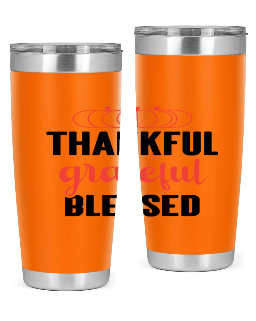 Thankful grateful blessed 603#- fall- Tumbler