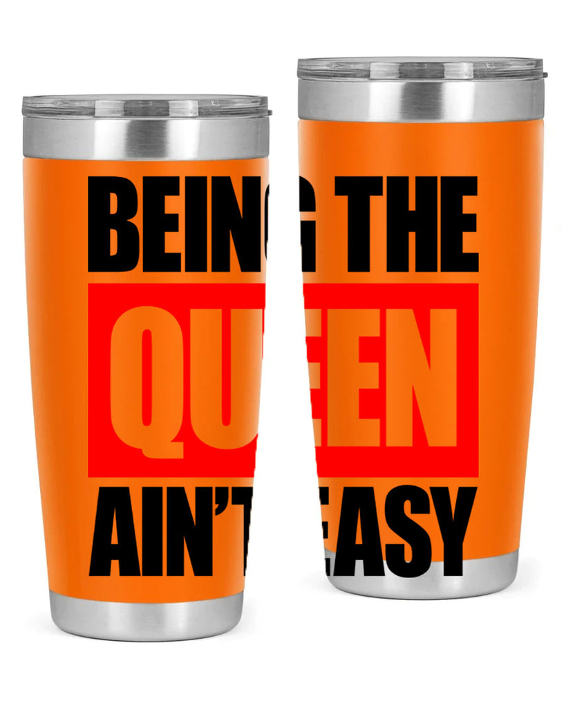 being the queen aint easy 255#- black words phrases- Cotton Tank