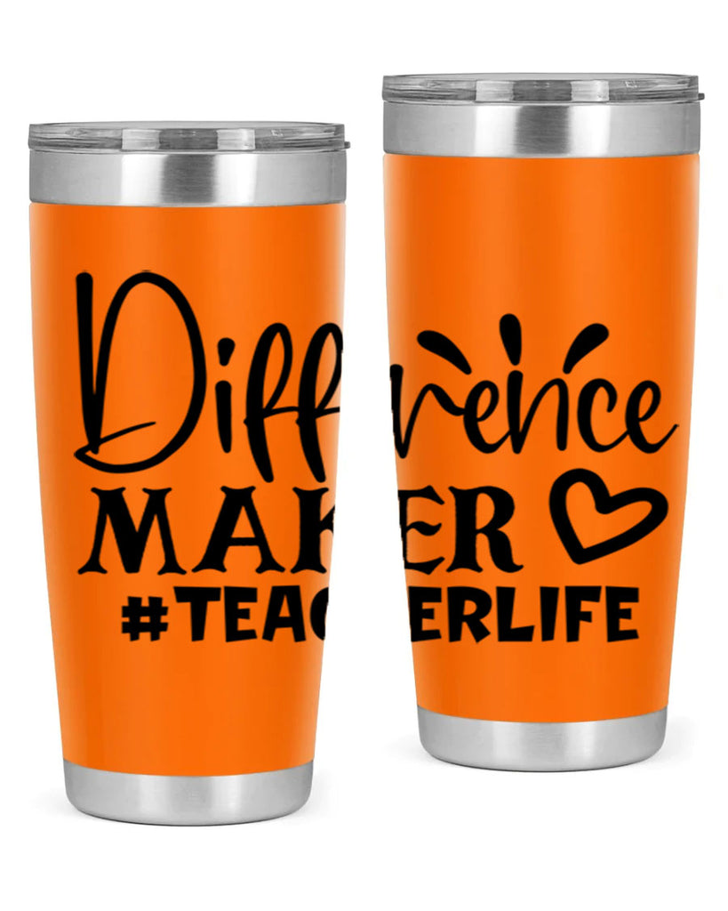 difference maker teacherlife Style 185#- teacher- tumbler