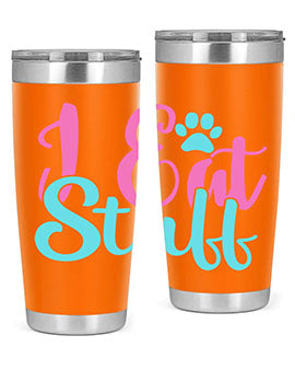 i eat stuff Style 82#- dog- Tumbler
