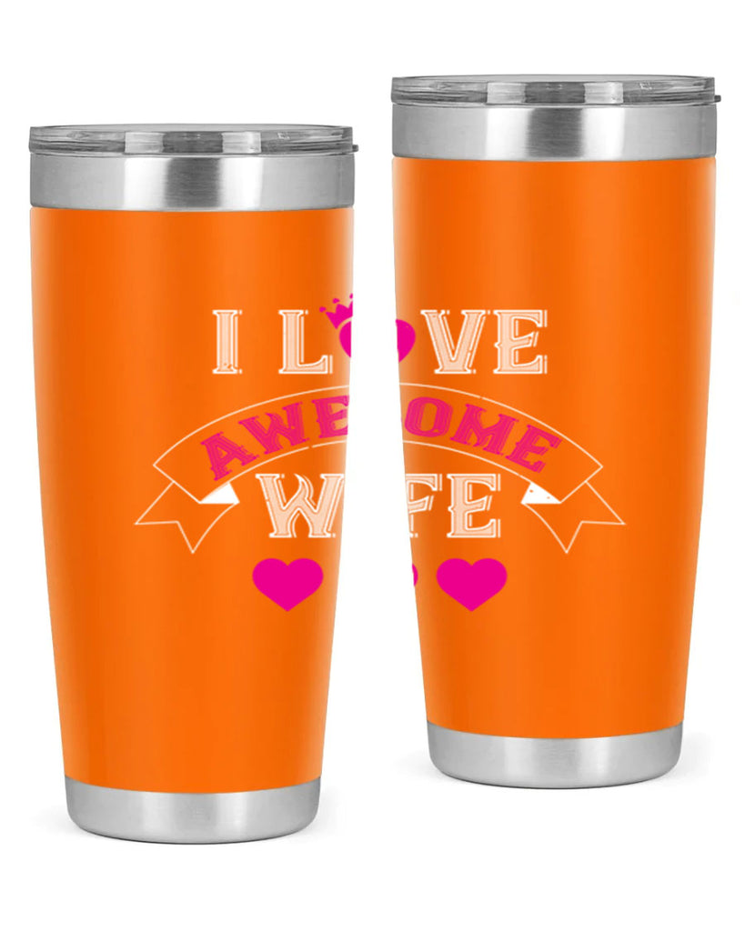 i love awesome wife 57#- valentines day- Tumbler