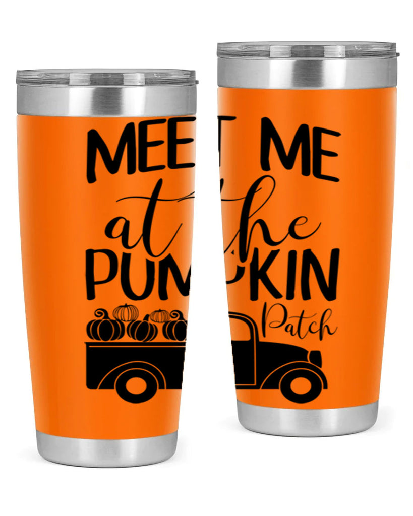 meet me at the pumpkin patch 424#- fall- Tumbler