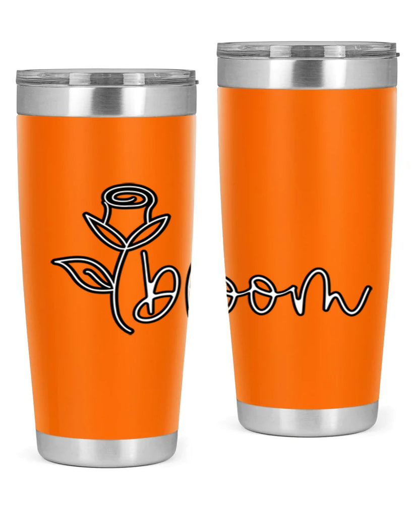 rosebud bloom outline399#- spring- Tumbler