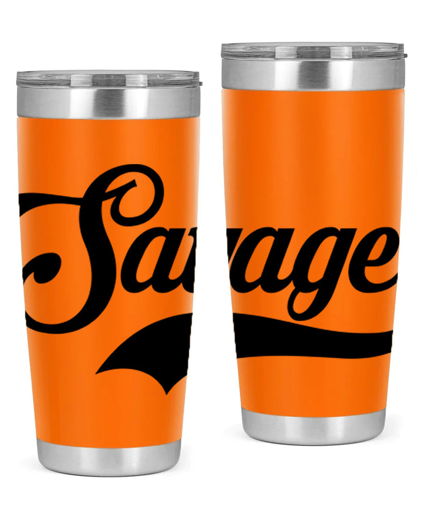 savage script 40#- black words phrases- Cotton Tank