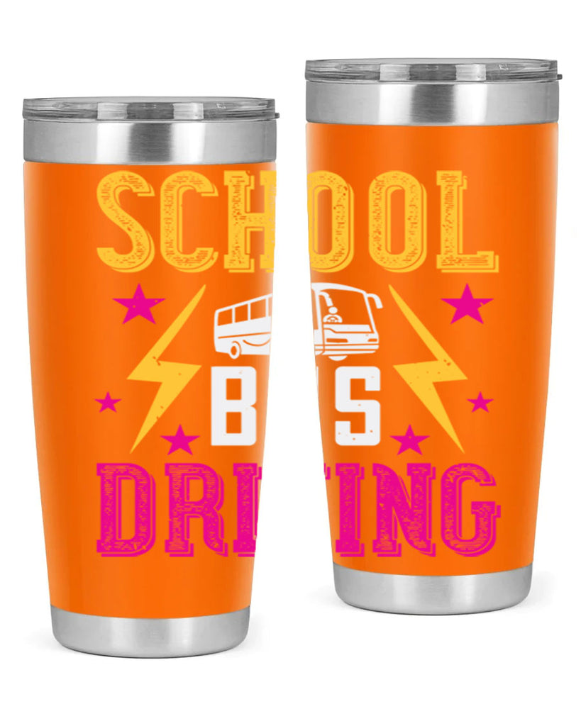 school bus driving Style 17#- bus driver- tumbler