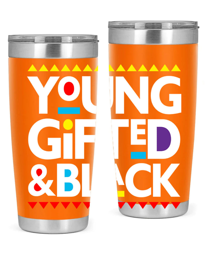 young gifted and black 2#- black words phrases- Cotton Tank