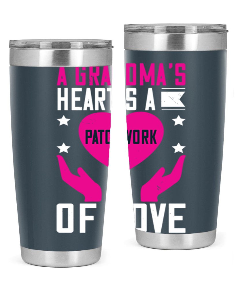 A grandma’s heart is a patchwork of love 86#- grandma - nana- Tumbler