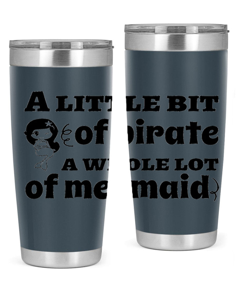 A little bit of pirate 10#- mermaid- Tumbler