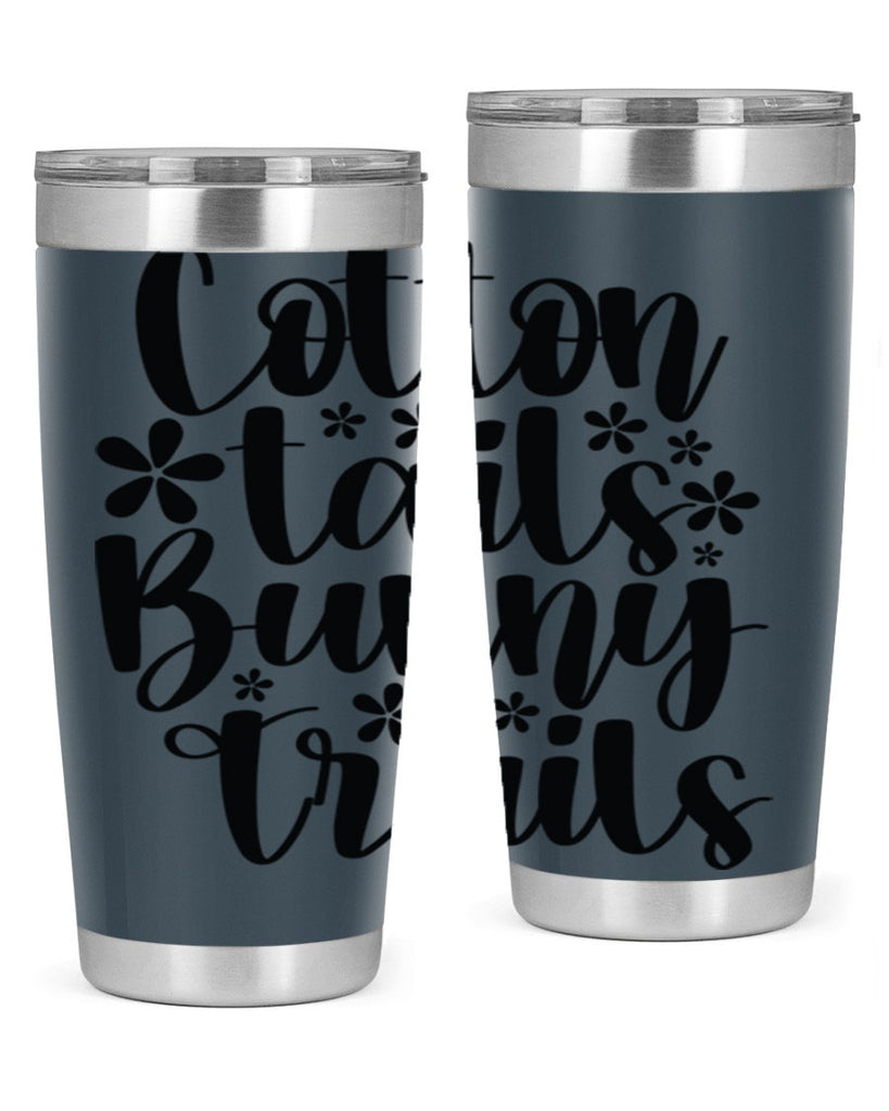 Cotton tails bunny trails  113#- spring- Tumbler