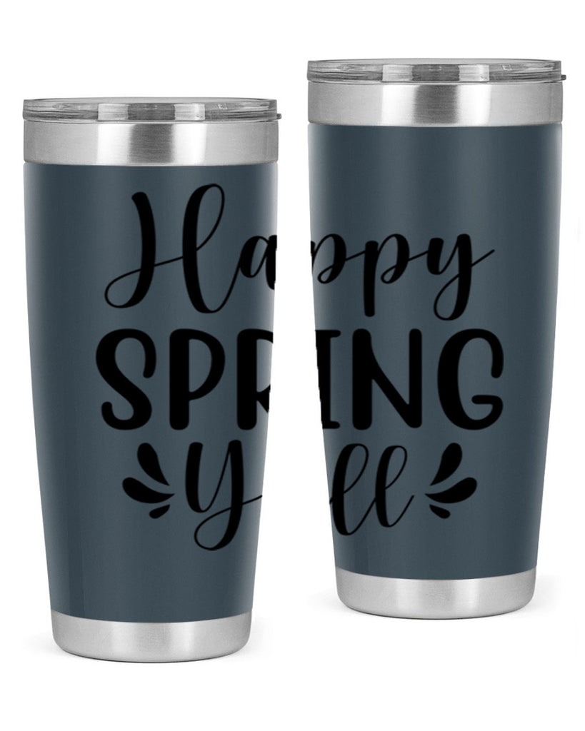 Happy Spring Y'all 163#- spring- Tumbler