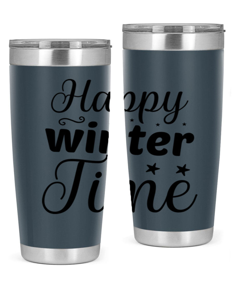 Happy Winter Time 133#- winter- Tumbler