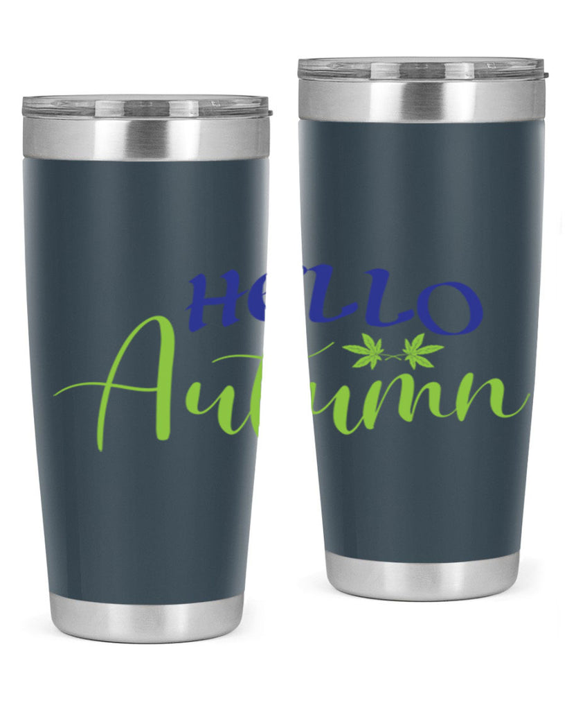 Hello Autumn 271#- fall- Tumbler