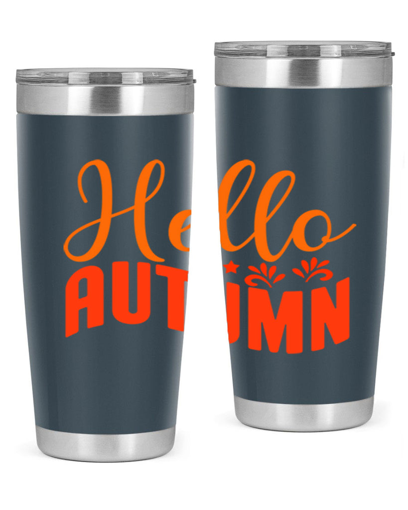 Hello Autumn Design 268#- fall- Tumbler