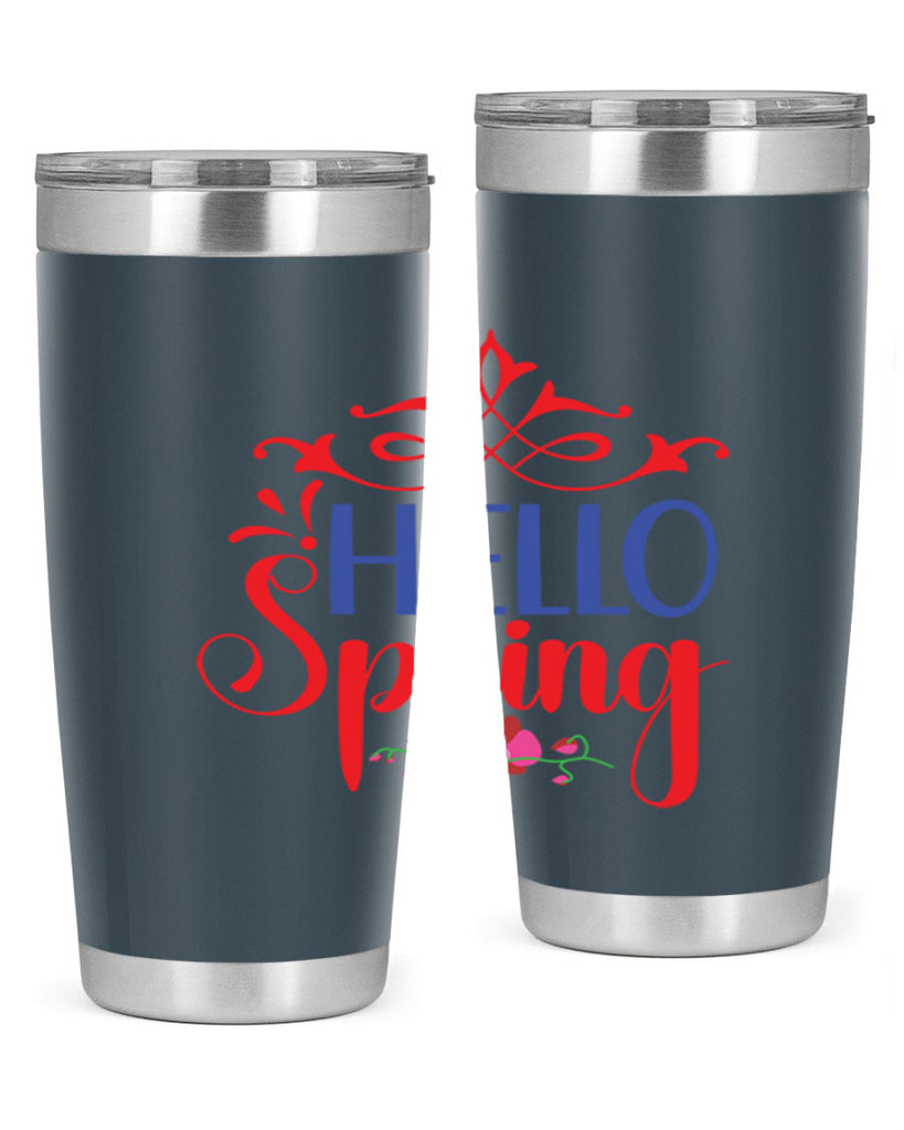 Hello Spring 211#- spring- Tumbler