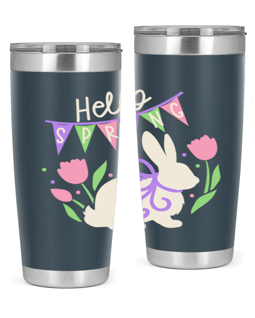 Hello spring bunny193#- spring- Tumbler