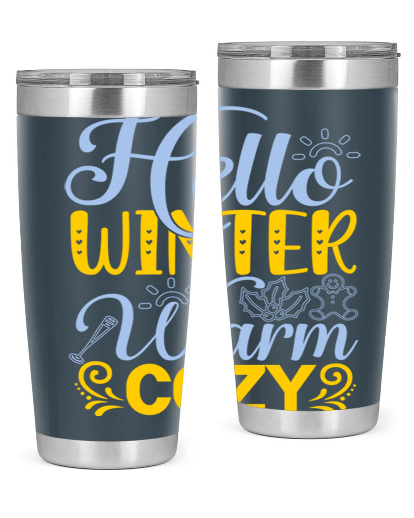 Hello winter warm cozy166#- winter- Tumbler