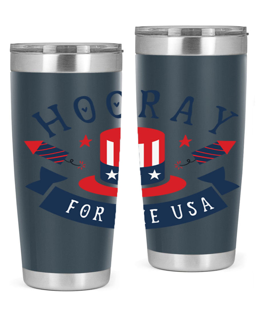 Hooray for the usa Style 42#- Fourt Of July- Tumbler