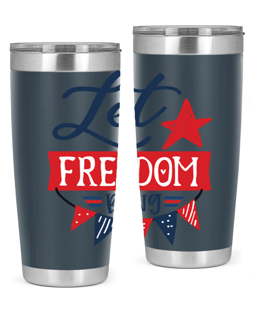 Let freedom bling Style 78#- Fourt Of July- Tumbler