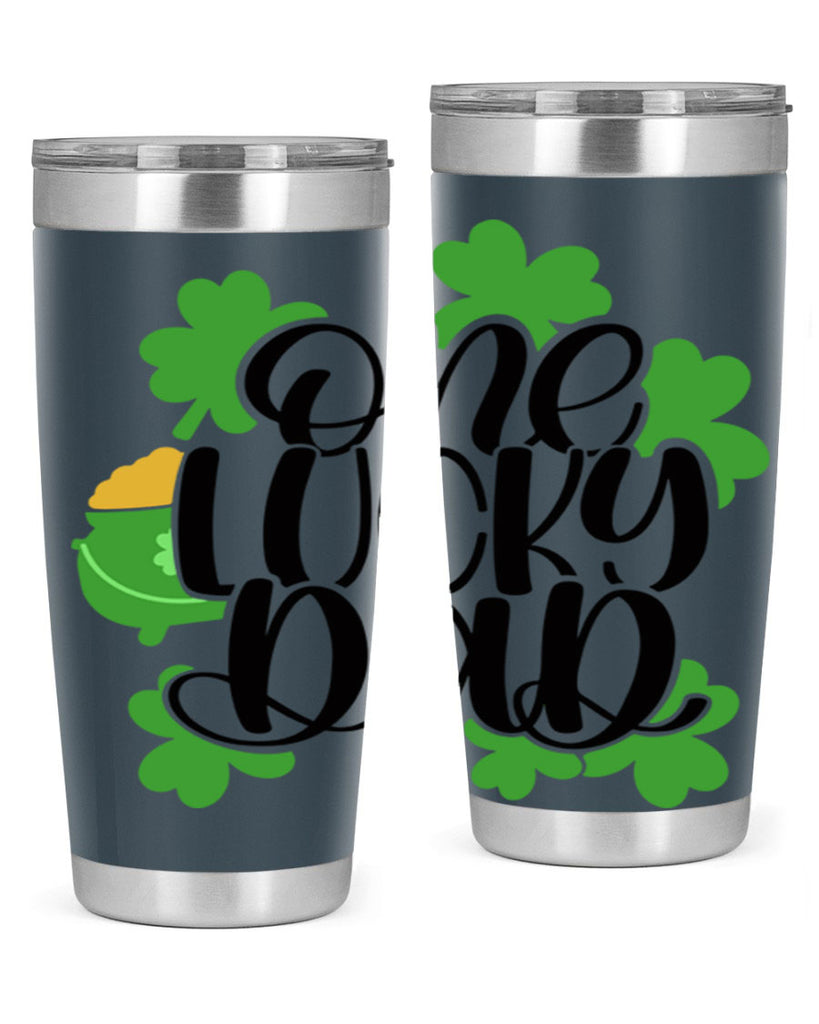 One Lucky Dad Style 43#- St Patricks Day- Tumbler