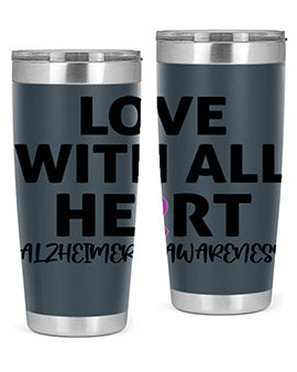 alzheimers awareness style 77#- alzheimers- Tumbler