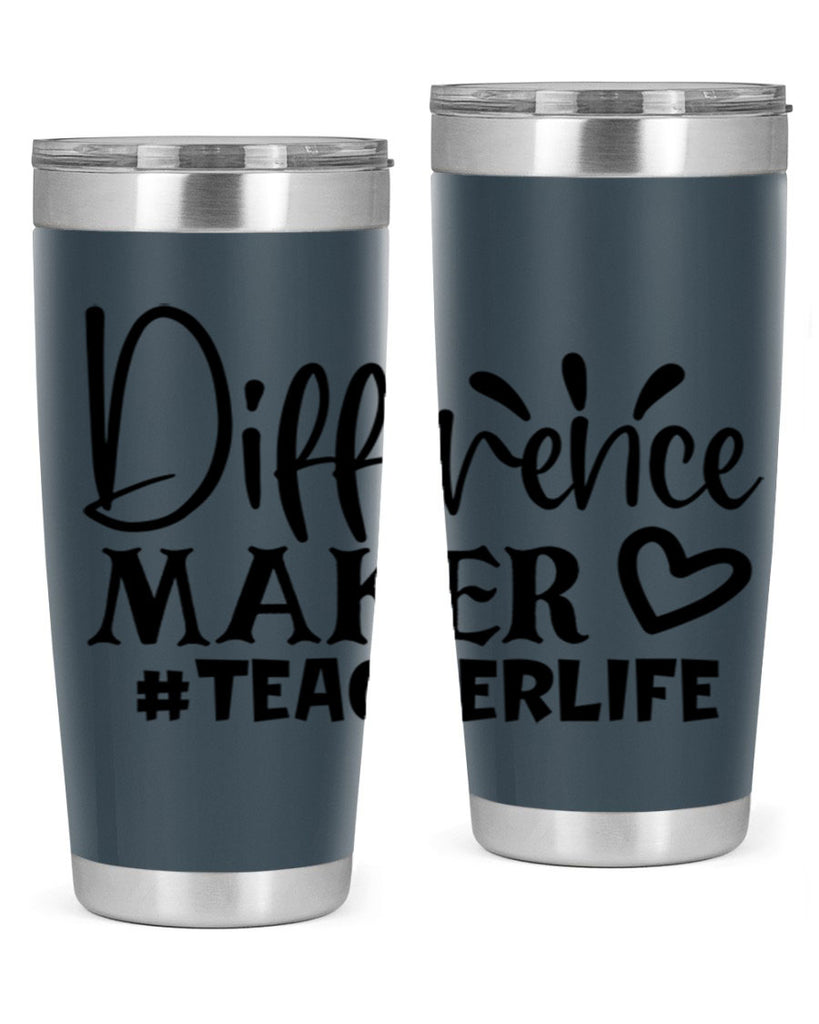 difference maker teacherlife Style 185#- teacher- tumbler