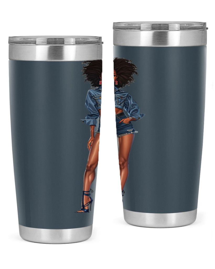 fashion girl in indigo 26#- fashion- Cotton Tank