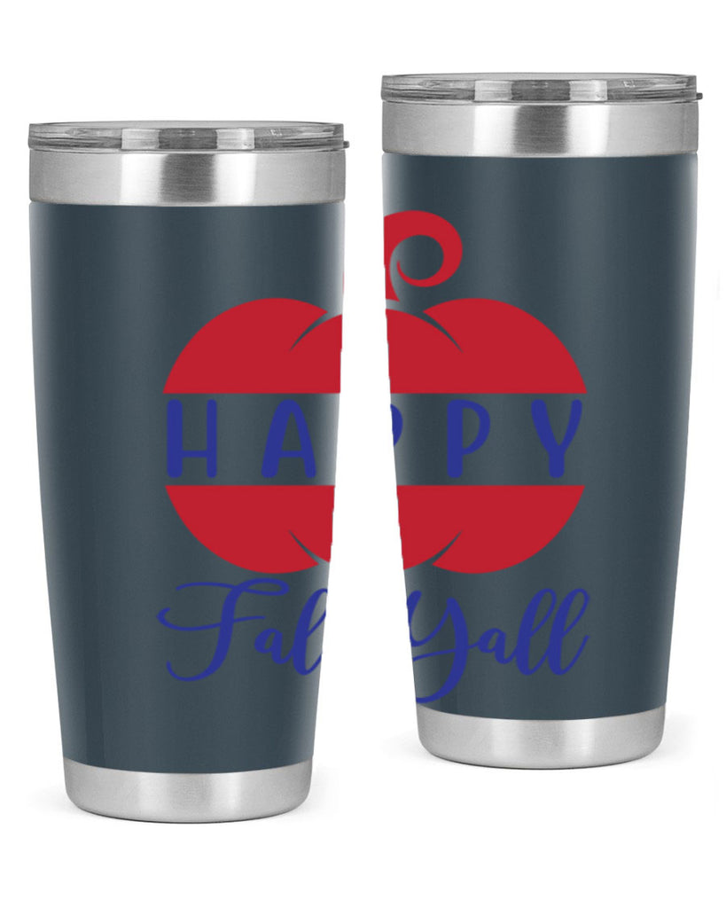 happy fall yall 232#- fall- Tumbler