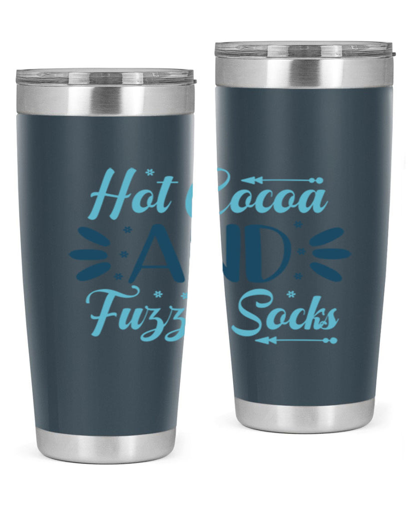 hot cocoa and fuzzy socks 208#- winter- Tumbler